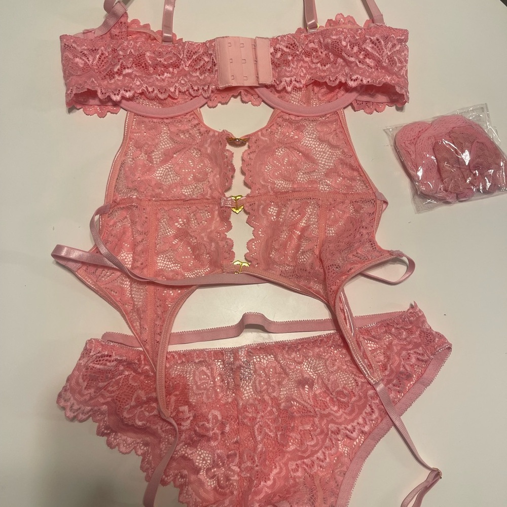 Pink Lingerie Set